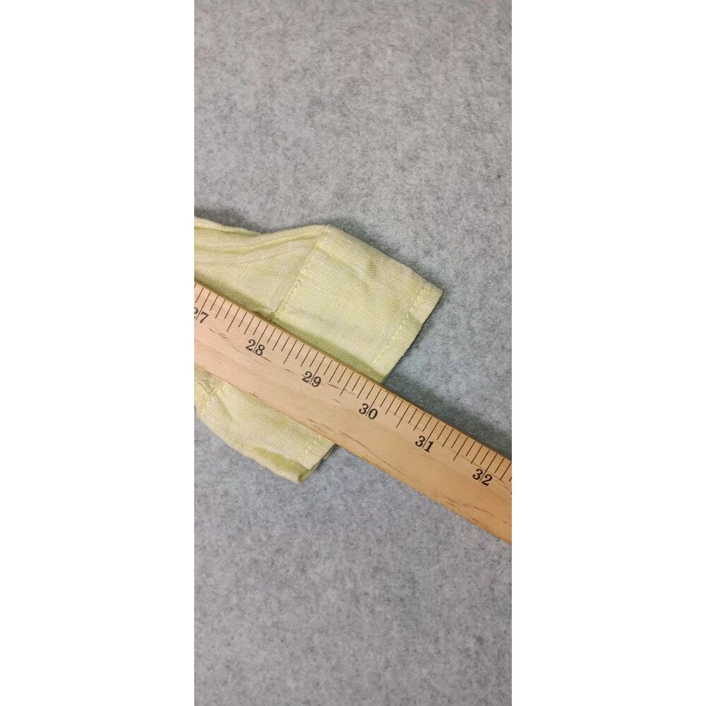 Sigrid Olson 100% Linen Long Sleeve Button Up Small Yellow Coastal Quiet Luxury - Picture 10 of 12